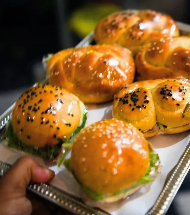 Mini Burgers & Chicken Dinner Rolls