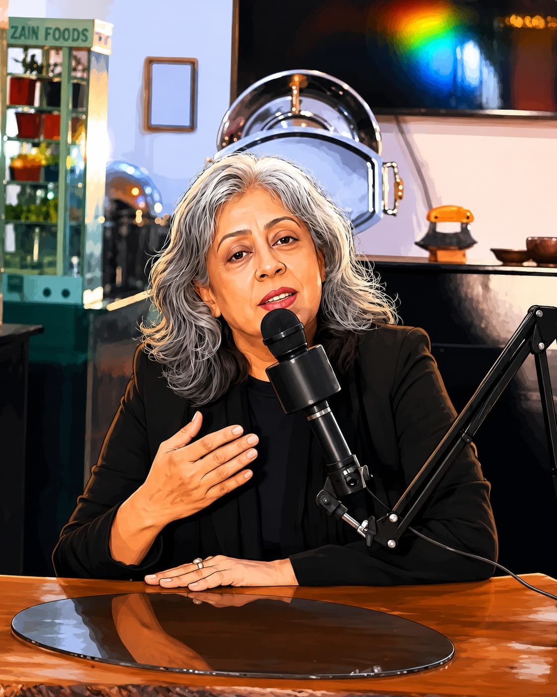 Roshina Amin welcoming people into the Sugar & Spice community